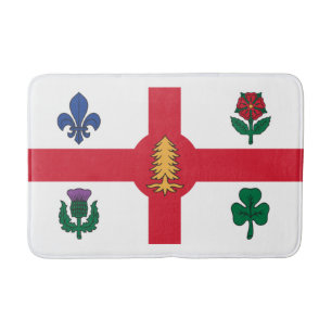 Flag of Montreal, Quebec Bath Mat