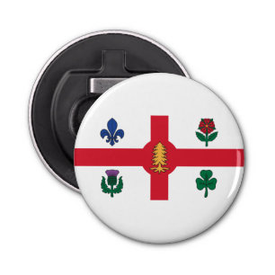 Flag of Montreal, Quebec Bottle Opener