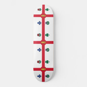 Flag of Montreal (Quebec, Canada) Skateboard