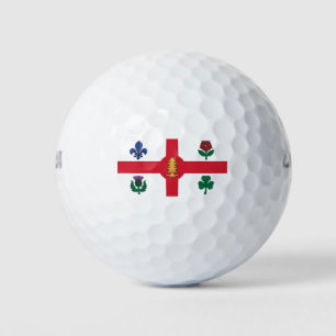 Flag of Montreal, Quebec Golf Balls