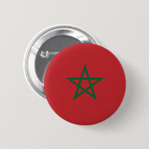 Flag of Morocco 2 Inch Round Button