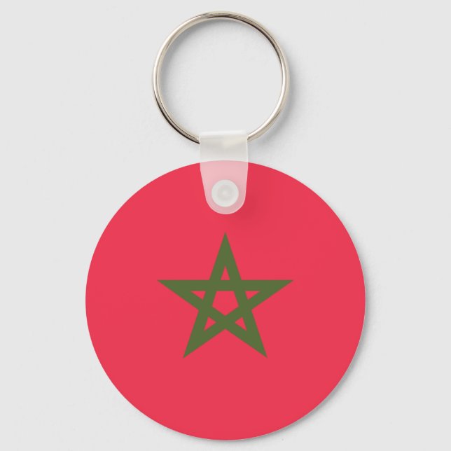 Flag of Morocco Keychain (Front)