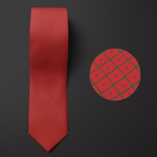 Flag of Morocco Pattern Tie (Creator Uploaded)