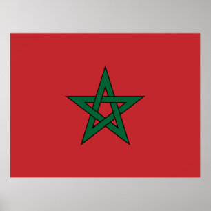 Flag of Morocco Poster
