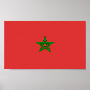 Flag of Morocco Poster