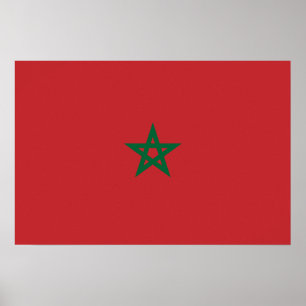 Flag of Morocco Poster