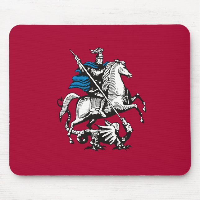 Flag of Moscow (Russian Capital City) Mouse Pad (Front)