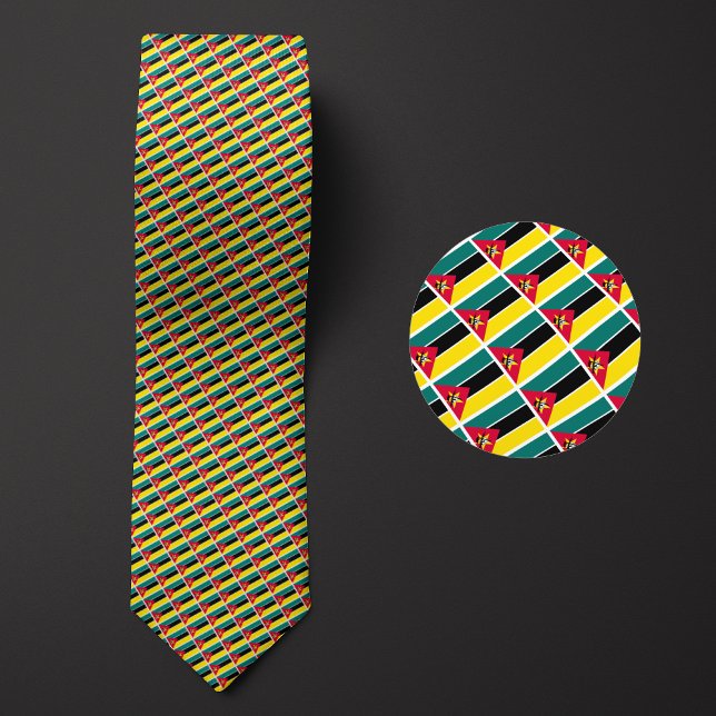Flag of Mozambique Pattern Tie (Creator Uploaded)