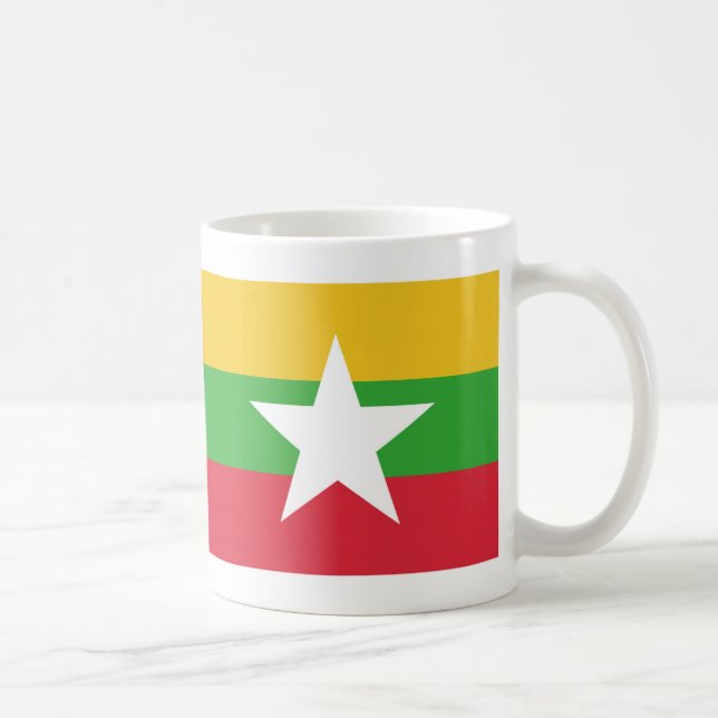 Flag of Myanmar Coffee Mug (Right)