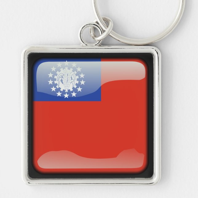 Flag of Myanmar Keychain (Front)