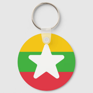 Flag of Myanmar Keychain