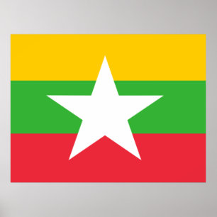 Flag of Myanmar Poster