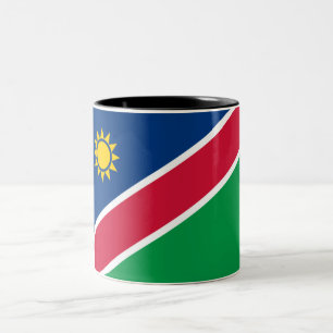 Flag of Namibia (Southern Africa) Two-Tone Coffee Mug
