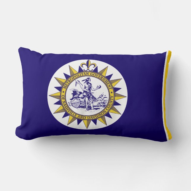 Flag of Nashville, Tennessee Lumbar Pillow (Front)