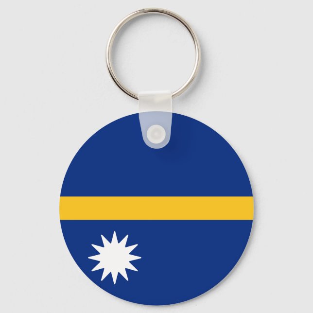 Flag of Nauru Keychain (Front)