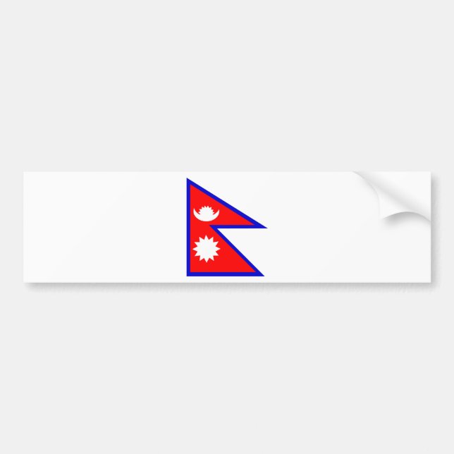 Flag of Nepal Bumper Sticker (Front)