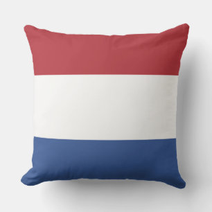 Flag of Netherlands Throw Pillow