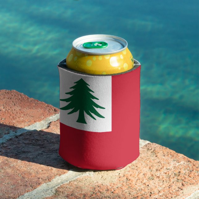 Flag of New England (pine only) - unofficial Can Cooler (In Situ Pool)
