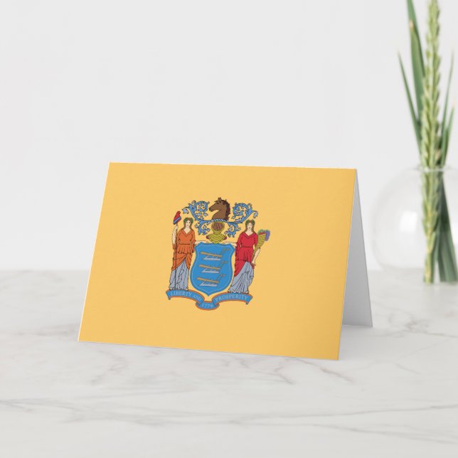 Flag of New Jersey Card (Front)