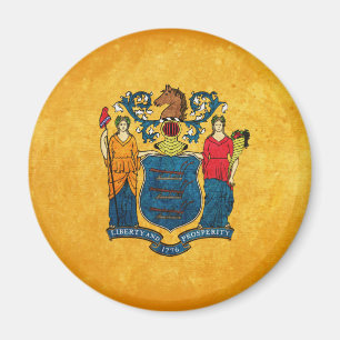 Flag of New Jersey Magnet
