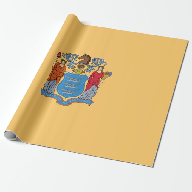 Flag of New Jersey Wrapping Paper (Unrolled)