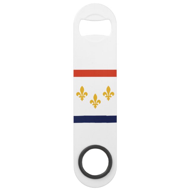 Flag of New Orleans, Louisiana Bar Key (Front)