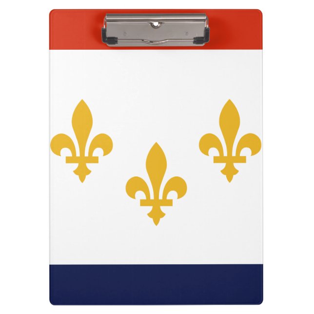 Flag of New Orleans, Louisiana Clipboard (Front)