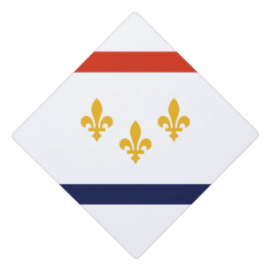 Flag of New Orleans, Louisiana Graduation Cap Topper