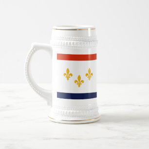 Flag of New Orleans, Louisiana Wham-O Frisbee Beer Stein