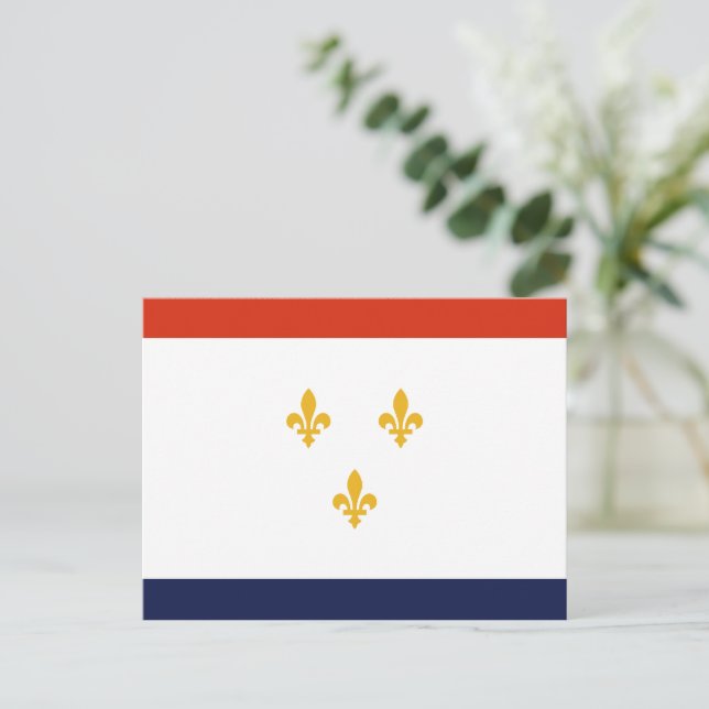 Flag of New Orleans Postcard (Standing Front)