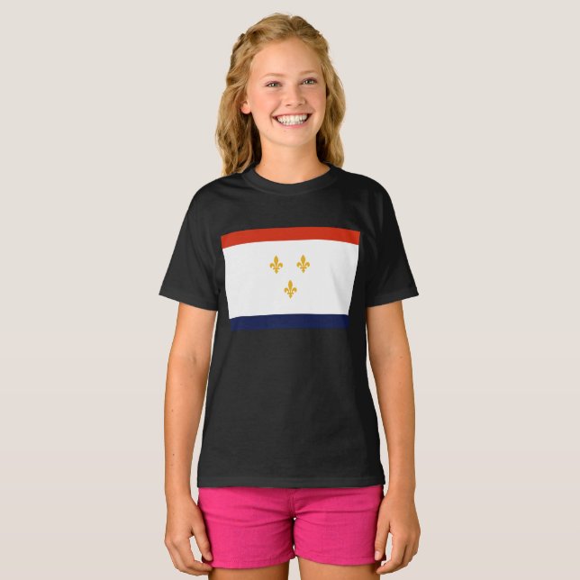 Flag of New Orleans T-Shirt (Front Full)