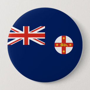 Flag of New South Wales (Australian State) 4 Inch Round Button
