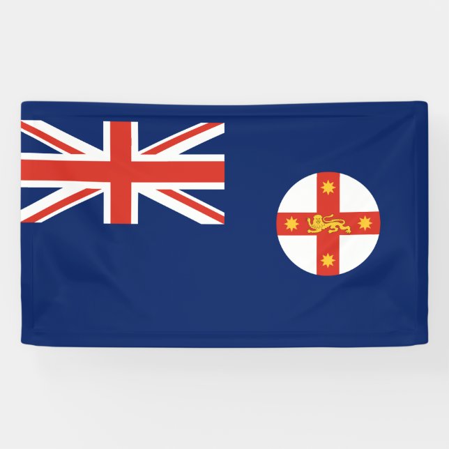 Flag of New South Wales (Australian State) Banner (Horizontal)