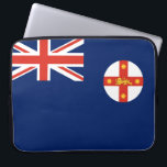 Flag of New South Wales (Australian State) Laptop Sleeve<br><div class="desc">This design features the flag of New South Wales, which is a state on the east coast of Australia. New South Wales borders Queensland to the north, Victoria to the south and South Australia to the west; the coast of New South Wales borders the Coral and Tasman Seas to the...</div>