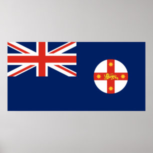 Flag of New South Wales (Australian State) Poster