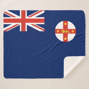Flag of New South Wales (Australian State) Sherpa Blanket