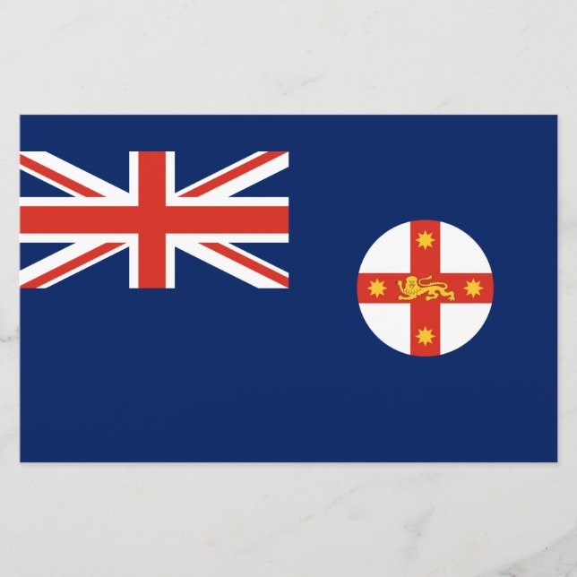 Flag of New South Wales (Australian State) Stationery (Front)