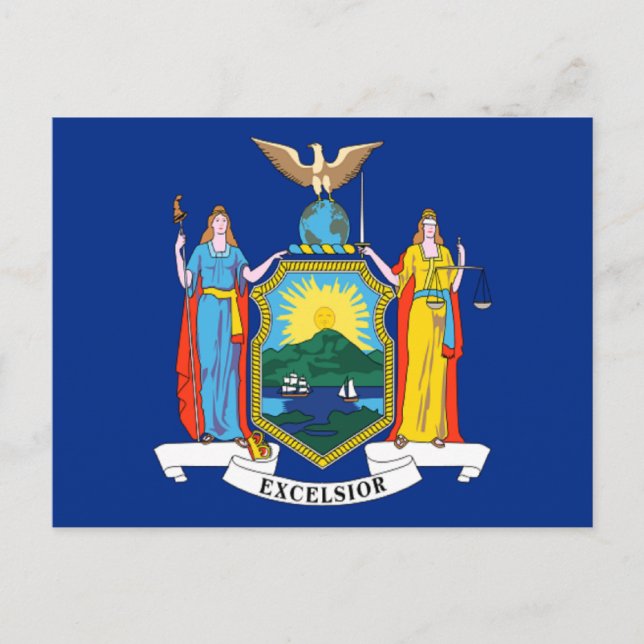 Flag of New York Postcard (Front)
