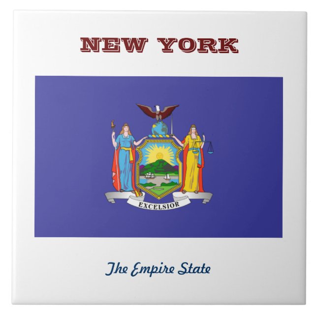 Flag of New York Tile (Front)