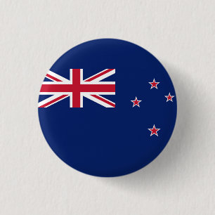 Flag of New Zealand 1 Inch Round Button