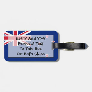 Flag of New Zealand Easy ID Personal Luggage Tag