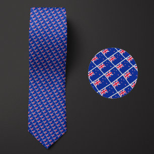 Flag of New Zealand Pattern Tie