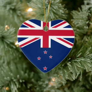 Flag of New Zealand - Stylized Ceramic Ornament