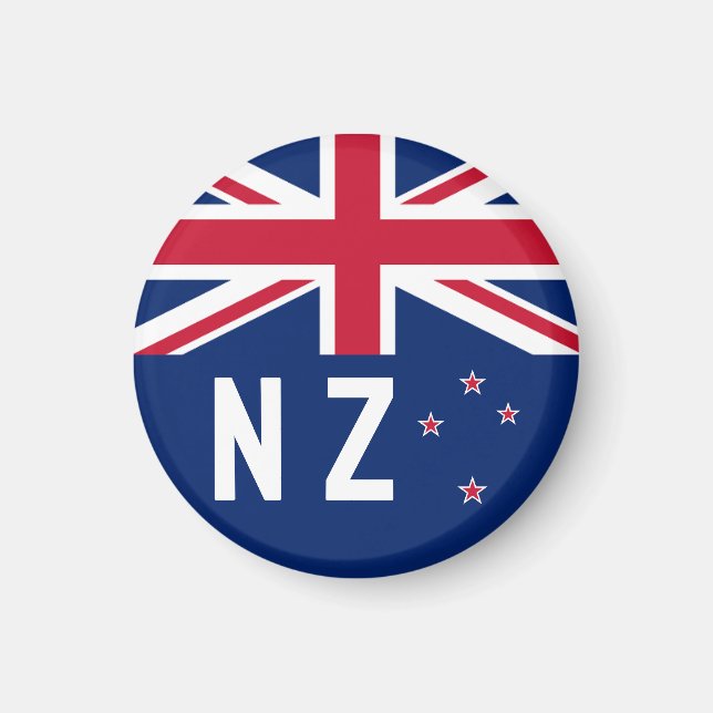 Flag of New Zealand - Stylized Magnet (Front)