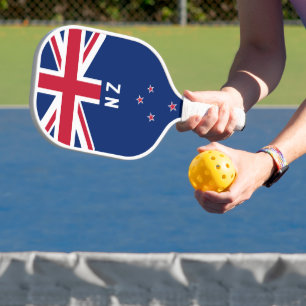 Flag of New Zealand - Stylized Pickleball Paddle