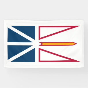 Flag of Newfoundland and Labrador (Canada) Banner