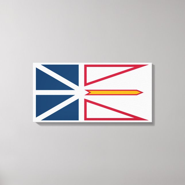 Flag of Newfoundland and Labrador (Canada) Canvas Print (Front)
