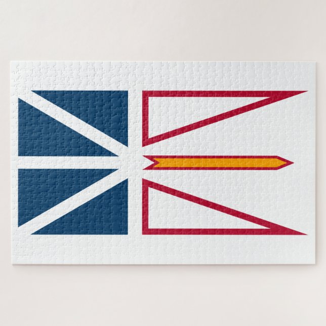 Flag of Newfoundland and Labrador (Canada) Jigsaw Puzzle (Horizontal)