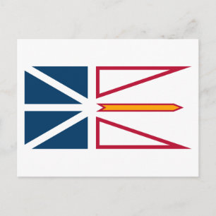 Flag of Newfoundland and Labrador (Canada) Postcard