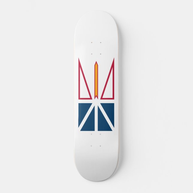Flag of Newfoundland and Labrador (Canada) Skateboard (Front)